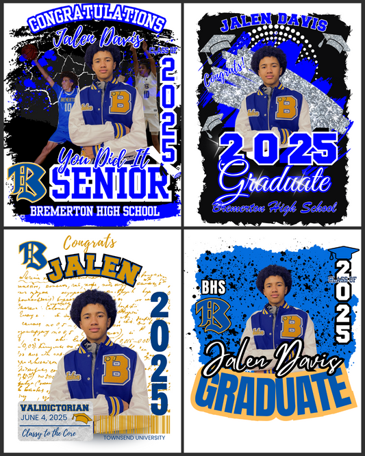 Editable Graduation 4 Designs